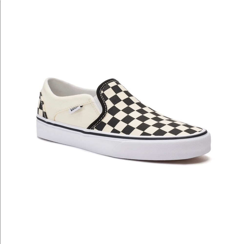Vans checkerboard slip on shoes